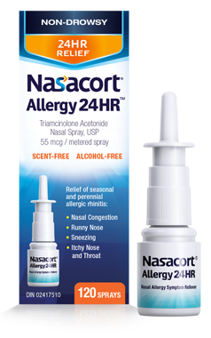 Nasacort® Allergy 24HR<sup>TM</sup> packshot