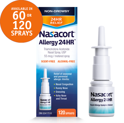 Nasacort® Allergy 24HR<sup>TM</sup> packshot