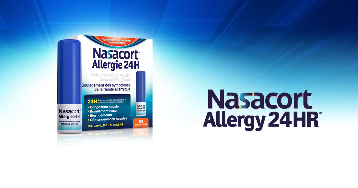 24hour nasal allergy congestion relief Nasacort®